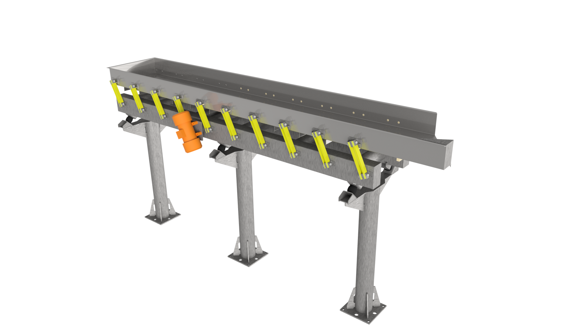 Transporteurs et distributeurs vibrants à entrainement à balourd et résonance